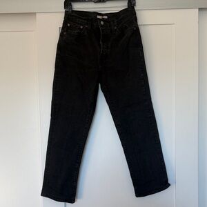 Levi's Black Straight Leg Jeans
